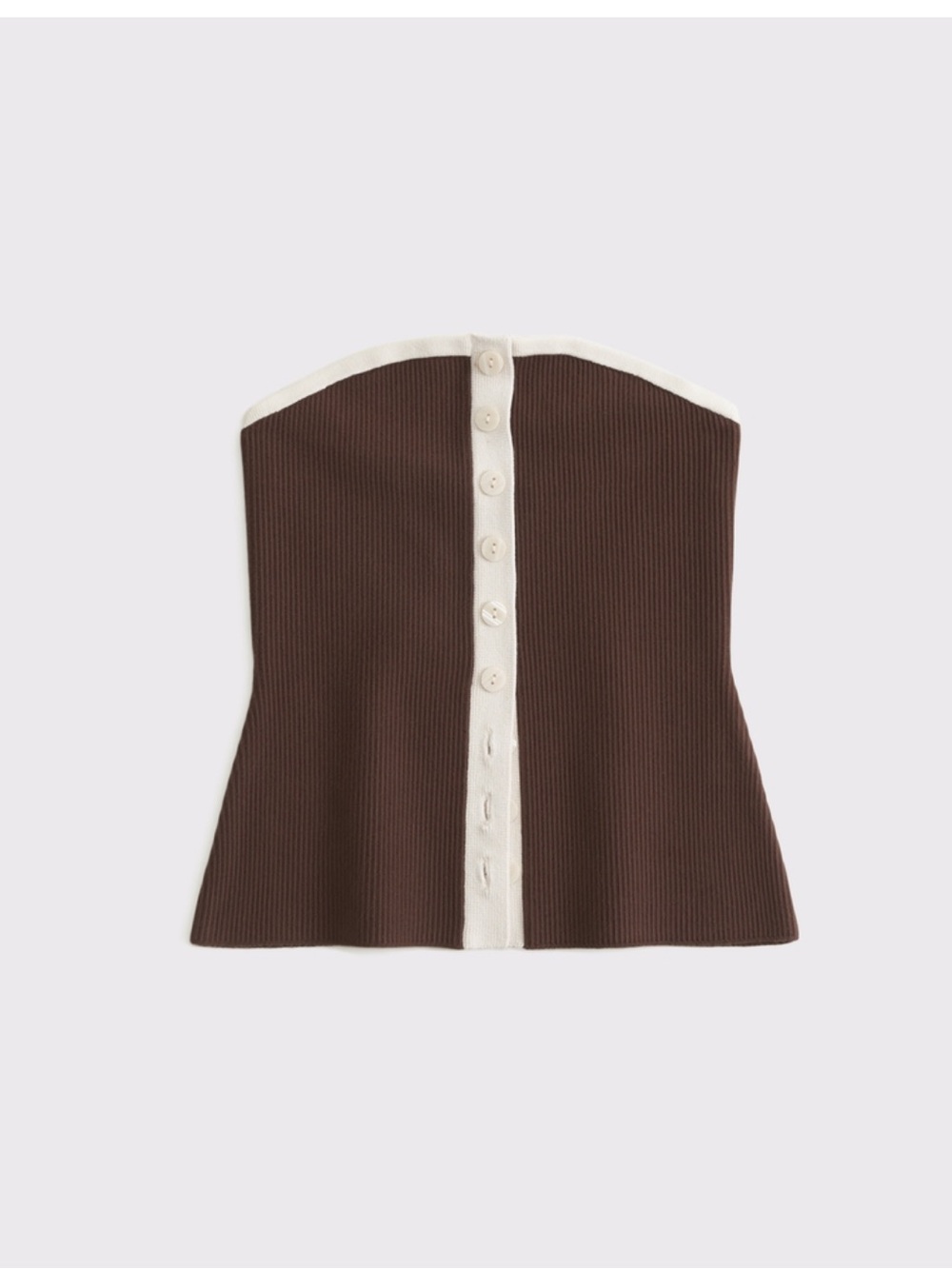 Button Front Tube Top